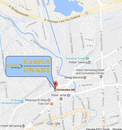 Peta dan Lokasi UNAKI Semarang Nomor